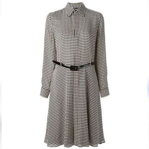 Lauren Ralph Lauren Houndstooth Print Knee-Length Dress